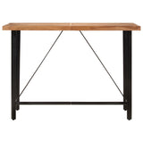 ZNTS Bar Table 150x70x107 cm Solid Wood Acacia and Iron 356371