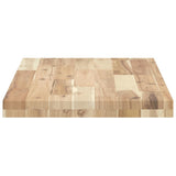 Floating Shelves 2 pcs 80x40x4 cm Untreated Solid Wood Acacia 3279476