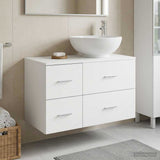 Bathroom Furniture Set 2 pcs White Engineered Wood 3403992