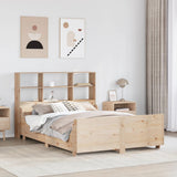 Bookcase Bed without Mattress 150x200 cm King Size Solid Wood 3323803