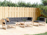 5 Piece Garden Sofa Set with Cushions Solid Wood Pine 3216980
