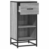 Sideboard Grey Sonoma 35.5x35x76 cm Engineered Wood and Metal 848957