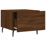 Coffee Table Brown Oak 50x50x40 cm Engineered Wood 829442