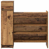 Shoe Cabinet 100.5 x 28 x 100 cm Engineered Wood Old Wood 871386