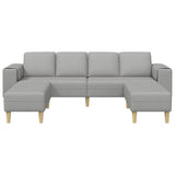 Living Room Couch 3 pcs Cloud Grey Polyester 3335120