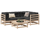 Garden Sofa Set Natural Wood Solid pine wood Large Modular 3299419