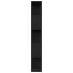 Book Cabinet/Room Divider Black 80x24x159 cm Engineered Wood 800100
