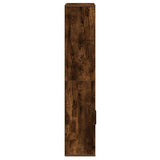 Bookcase Smoked Oak 60x24x120 cm Engineered Wood 860422