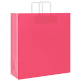 Paper Bags 250 pcs with Handles Pink 45x17x48 cm 4101905