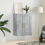 Wall Mounted Cabinet Concrete Grey 69.5x34x90 cm Engineered Wood 830368