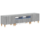 3 Piece LED TV Cabinet Grey Sonoma Engineered Wood 3416506