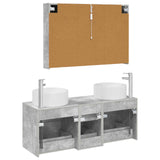 Bathroom Furniture Set 4 pcs Concrete Grey 3407106