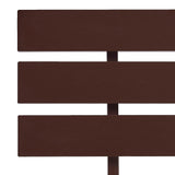 Bed Frame without Mattress Dark Brown Solid Pine Wood 140x200 cm 283175
