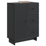 Sideboard with Drawer Black 66 x 34.5 x 90 cm Engineered Wood 893936