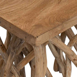 283936 Log Coffee Table 40x40x40 cm Mixed Recycled Wood