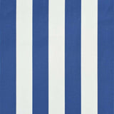 Retractable Awning 400x150 cm Blue and White 143751