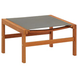Garden Chair Grey Solid eucalyptus wood and textilene Medium 48698