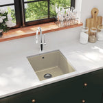 ZNTS Granite Kitchen Sink Single Basin Beige 144868