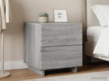 Bedside Cabinet Grey Sonoma 33.5 x 34.5 x 50 cm Engineered Wood 8011399
