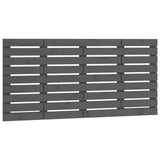 Wall Headboard Grey 156x3x63 cm Solid Wood Pine 824740