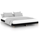 Bed Frame without Mattress Black 200x200 cm Engineered Wood 832006