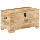 328293 Storage Chest Solid Rough Mango Wood
