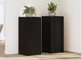Plant Stand 2 pcs Black Oak 33 x 33 x 100 cm Engineered Wood 3365606