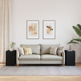 Side Tables 2 pcs Black 50x30x50 cm Engineered Wood 840558