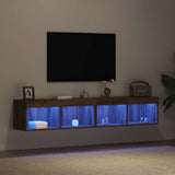 TV Cabinet Set with LED 2 pcs Artisan Oak 80 x 30 x 30 cm 862203
