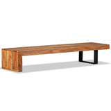 TV Stand Solid Acacia Wood 244583