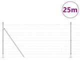 Welded Wire Fence with Concrete Base 25 x 1.2 m 3351510