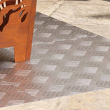 Stair Tread Square 4 pcs Silver 50 x 50 cm Aluminium 4104344