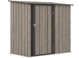 5ft x 3ft Metal Garden Storage Shed, Outdoor Tool Shed with Sloped Roof, Lockable Door for Tools, T3398P318726