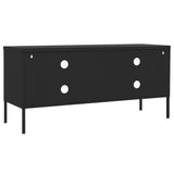 TV Cabinet Black Steel Medium Adjustable Feet TV Cabinet 336232