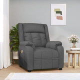 Massage Chair Dark Grey Fabric 348121