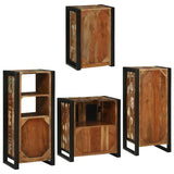 Bathroom Furniture Set 4 pcs Multicolour Solid Reclaimed Wood 3305703