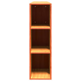 Headboard with Storage Wax Brown 200 cm Solid Wood Pine 855620