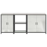 Kitchen Storage Set HATTEM 3 pcs Silver Galvanised Steel 3392706