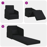 Sofa Bed Black 65 x 80 x 83 cm Fabric 4106639
