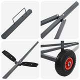 Boat Trailer Silver 302 x 107 x 42 cm Steel 42000850