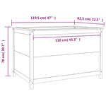 ZNTS Garden Raised Bed 119.5x82.5x78 cm Solid Wood Douglas 825315