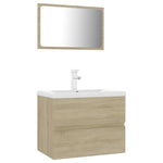 ZNTS Bathroom Furniture Set Sonoma Oak Engineered Wood 3071678