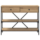 Console Table with Drawer Brown 100 x 34.5 x 75 cm Wood 871305