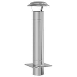 Chimney Extension Silver 25 x 25 x 82 cm Stainless Steel 42008448