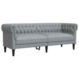 Sofa Light Grey 201.5 x 74.5 x 74.5 cm Polyester 42013010