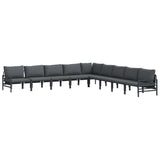 Garden Sofa Set Anthracite Steel 3378996