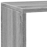 Room Divider Bookcase 3-Tier Grey Sonoma 137.5x29x103.5 cm Engineered Wood 857981