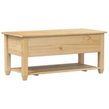 Coffee Table with Drawers Corona 100x48x45 cm Solid Wood Pine 4002773