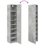 Slim Storage Cabinet Concrete Grey 45x42.5x225 cm Engineered Wood 3281290