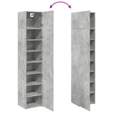 Slim Storage Cabinet Concrete Grey 45x42.5x225 cm Engineered Wood 3281290